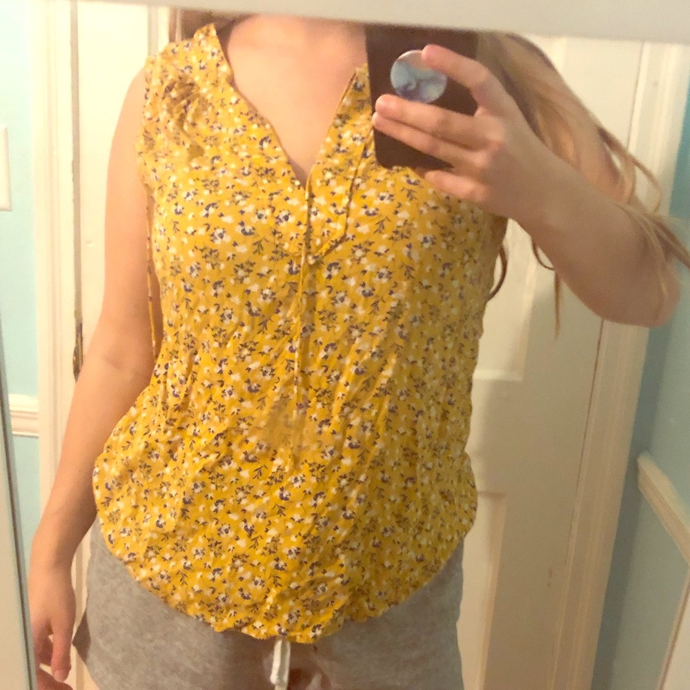 Yellow blouse